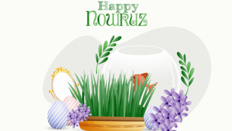 وکتور سبزه و ماهی عید نوروز