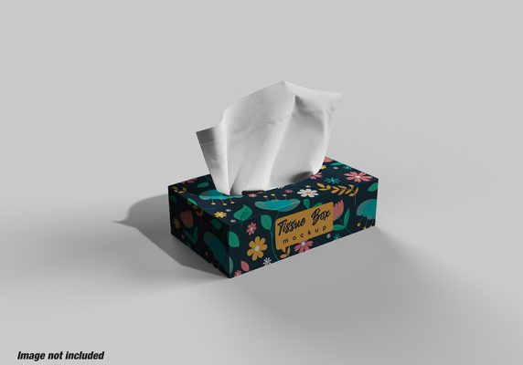 موکاپ بسته بندی جعبه دستمال کاغذی