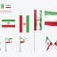 طرح پرچم ایران وکتور لایه باز