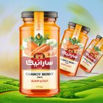 لیبل مربای هویج شیشه