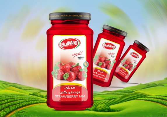 لیبل مربای توت فرنگی