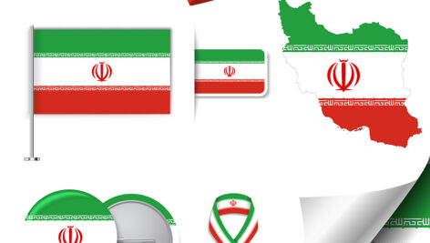 وکتور لایه باز پرچم ایران