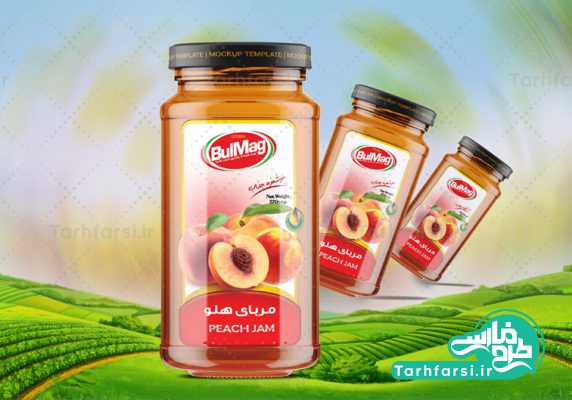 لیبل هلو شیشه