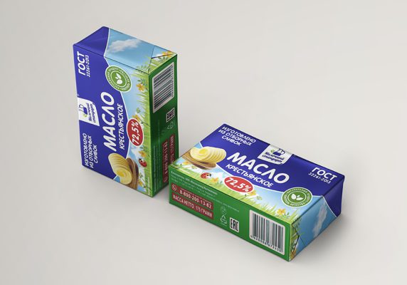 موکاپ کره پاستوریز و گیاهی