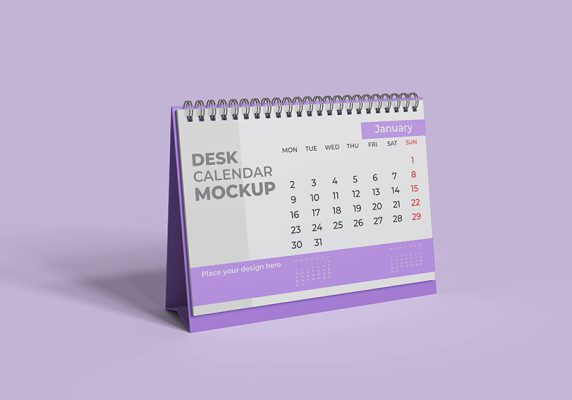 موکاپ تقویم رومیزی