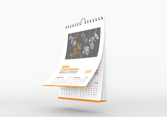 موکاپ تقویم دیواری