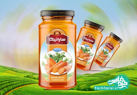 مربای هویج لیبل لایه باز