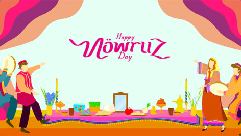 وکتور تصویر سازی سال ن و عید نوروز