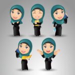 وکتور کاراکتر دختر ایرانی