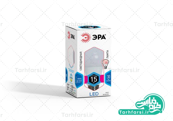 موکاپ جعبه بسته بندی لامپ
