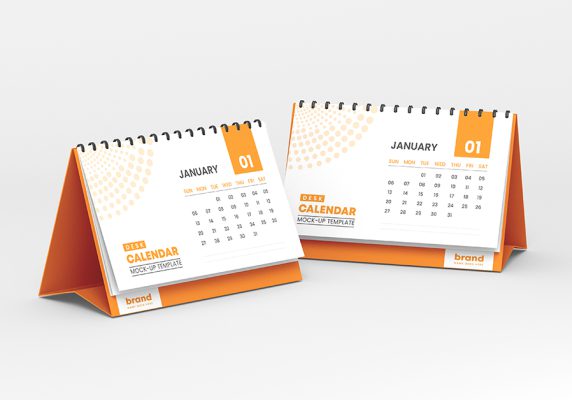 موکاپ تقویم رومیزی