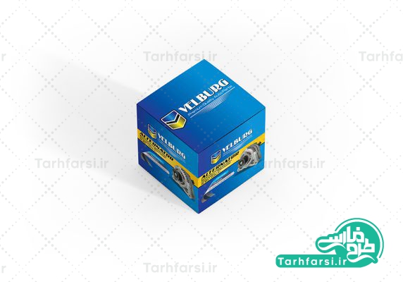 موکاپ جعبه بسته بندی قطعات خودرو