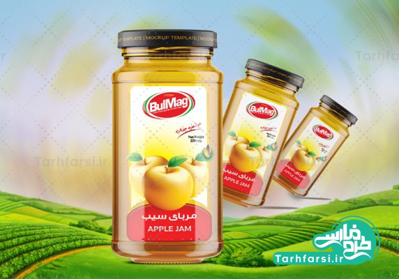 مربای سیب لیبل لایه باز