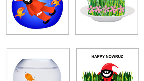 وکتور بابا فیروز و سبزه عید نوروز