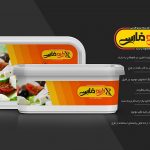 موکاپ لیبل پنیر سفید