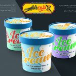 طرح لایه باز موکاپ بستنی