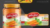 لیبل لایه باز مربای هویج