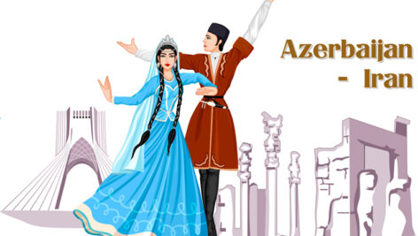 وکتور تصویر سازی رقص آذربایجانی