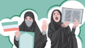 وکتور زن با حجاب مسلمان ایرانی