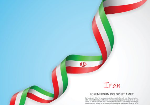 وکتور پرچم ایران لایه باز