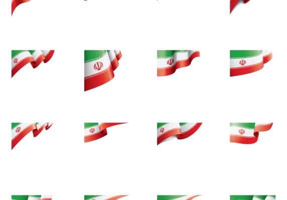 وکتور پرچم ایران قابل ویرایش