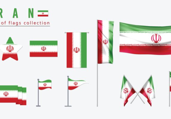 طرح پرچم ایران وکتور لایه باز